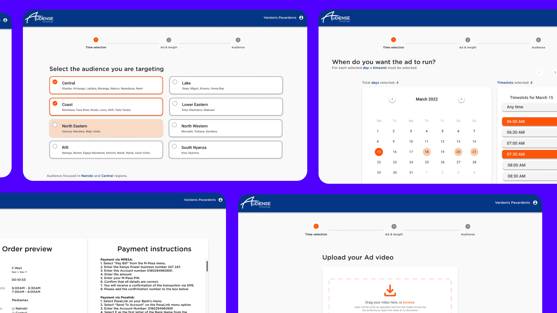 TV Ad booking web platform by Mygom.tech
