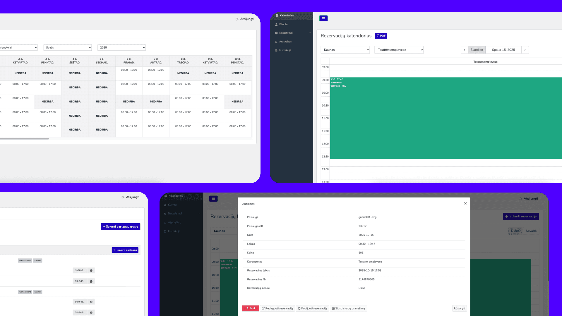 Scalable booking management system for business management