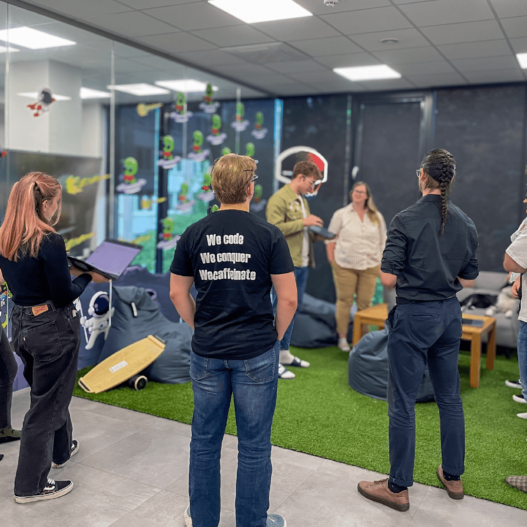 Mygom team photo retro